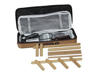 Zestaw - Przenośna torba do podgrzewania kamieni i bambusów, pałeczki bambusowe.