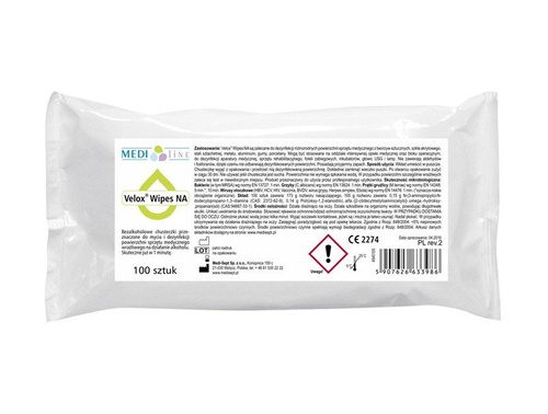 Chusteczki Velox Wipes NA wkład - 100 szt.